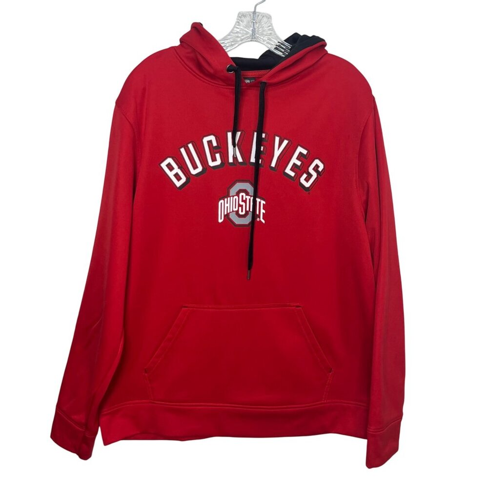 Ohio State Buckeyes Hoodie Sweatshirt Mens Large Red Fanwear OSU